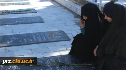 غبار روبی گلزار شهدا توسط کارکنان پردیس رسالت در سومین روز از دهه ی فجر 5