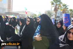 حضور  گسترده دانشجویان پردیس رسالت در راهپیمایی 22 بهمن 2