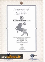 کسب رتبه دوم مسابقات  بین المللی ربوکاپ آزاد کشور توسط دانشجو فائزه اسدآبادی و ساناز محمدی 3