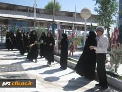 حضور بر گلزار شهدا به مناسبت هفته دفاع مقدس