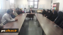 حضور سرپرست ،معاونین وهمکاران محترم پردیس رسالت جهت تبریک به جناب آقای نیک پناه