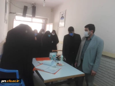 بازدید رئیس اداره محترم گزینش آموزش و پرورش از روند مصاحبه جناب آقای فقیهی 