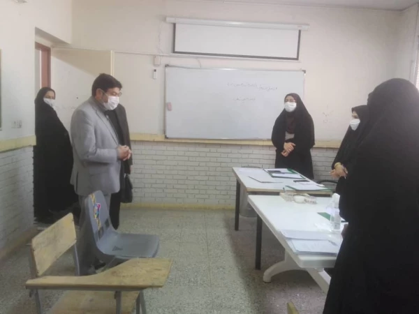 بازدید رئیس اداره محترم گزینش آموزش و پرورش از روند مصاحبه جناب آقای فقیهی  3